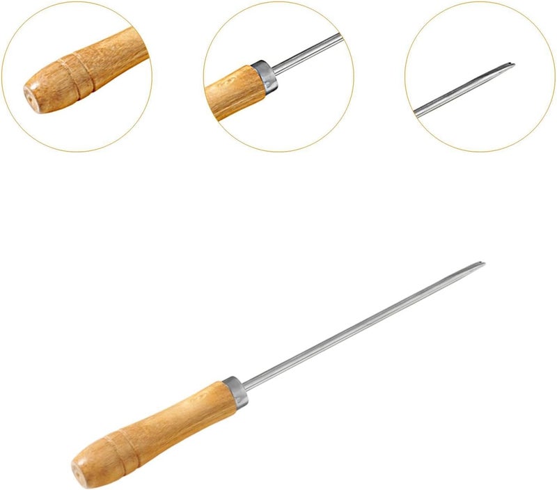 Doll Stuffing Awl Crochet Doll Making Tool Wooden Handle Art Supplies Cotton Stuffing Tool Plush Doll Fill Tool for DIY Suitable for Handmade Toys, 26.6cmx0.6cm - Image 3