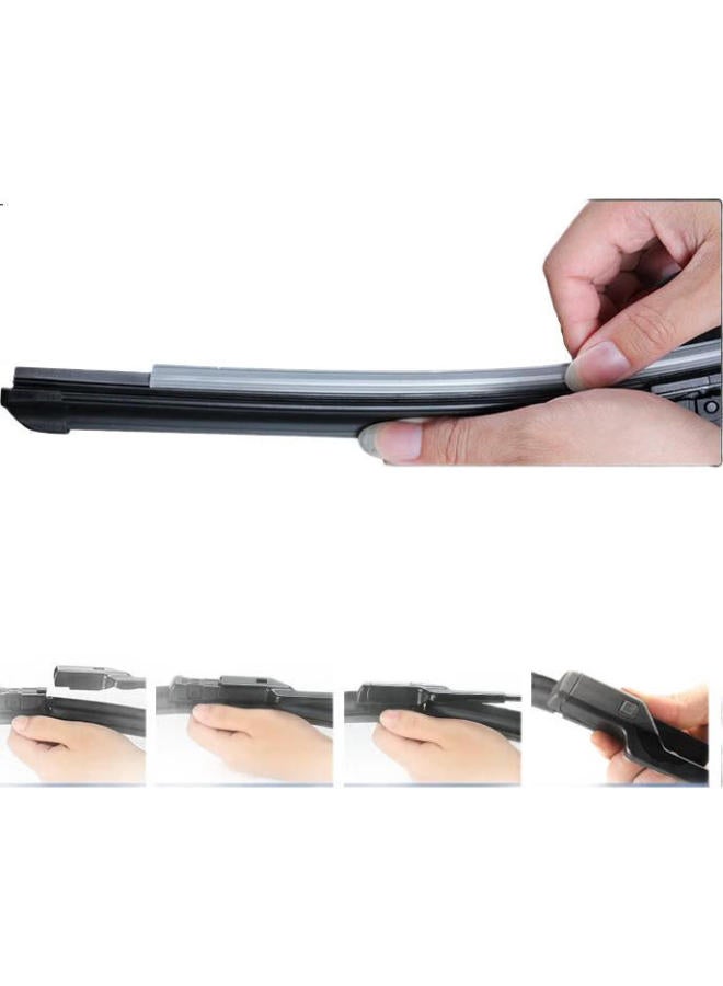 Yitu Windshield Wipers Suitable For Peugeot 308 [2010-2015 Models], Original Size A-Grade Rubber Strips, 1 Pair - Image 1