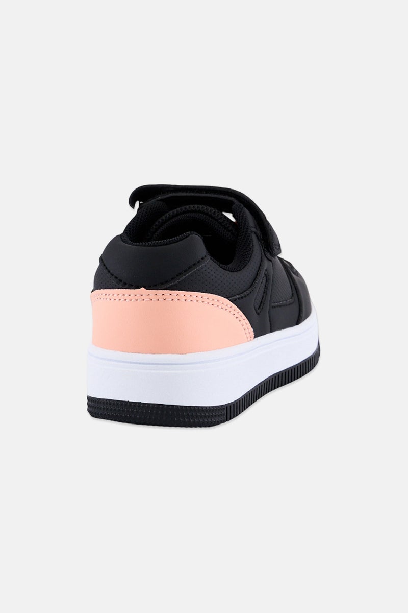 RBX Kids Girl Velcro Closure Outdoor Shoes, Black - Image 3