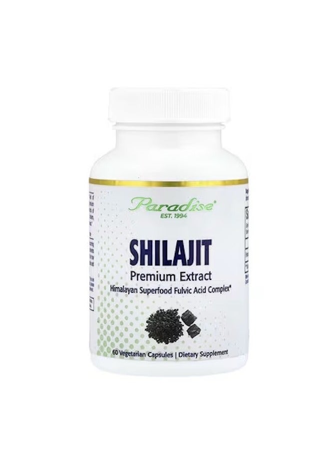 بارادايس هيربس أعشاب الجنة، مستخلص شيلاجيت الممتاز، 250 ملغ، 60 كبسولة نباتية