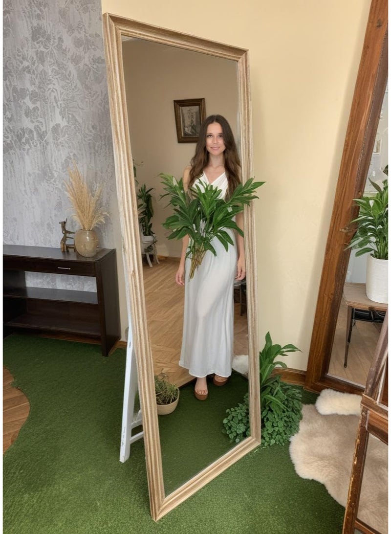 Lumina Mirror Full Length Stand 160 x 60 cm – Standing, Hanging or Leaning Against Wall, Large Rectangle Bedroom & Dressing Mirror, Wall-Mounted Floor Mirror with PVC Frame - Image 5