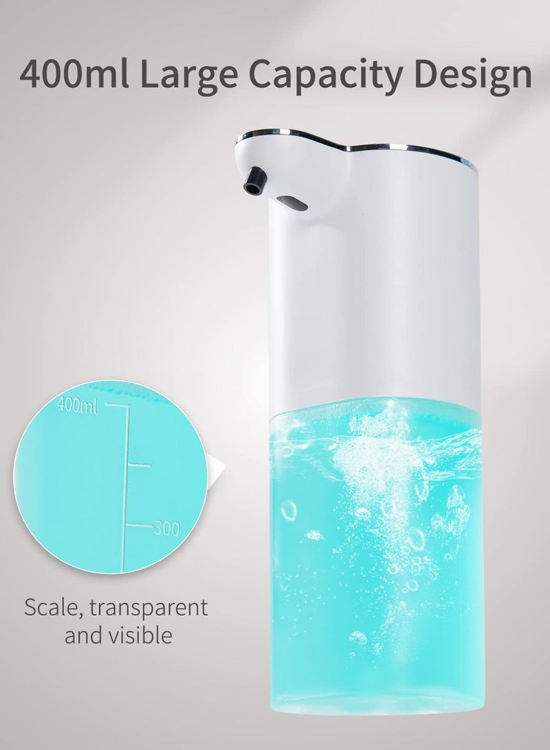 Zikra Automatic Foam Hand Soap Dispenser, Rechargeable Touchless Sensor Foaming Soap Dispenser for Kitchen & Bathroom Foam Dish Soap Dispenser Support Countertop and Wall Mounted - Image 5