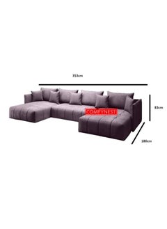 Comfynest U-Shape Sectional Sofa Modern Living Room Elegance Spacious Comfort and Stylish Design  - Image 2