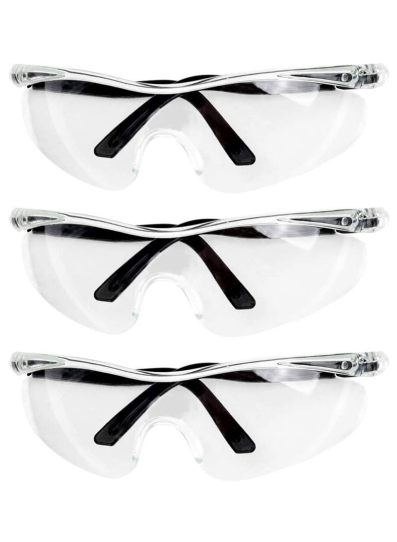 Transparent Eyes Protective Glasses Full Eyes Protection Goggles for Kids men and women, Prevent Droplets and Waterproof, Windbreak sand for Outdoor, Bike Race, Travel, Pool Swimming Party - Image 1