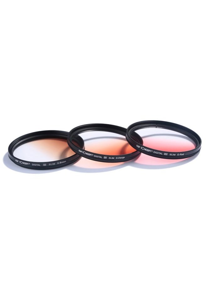 K&F Concept 62mm UV CPL FLD Graduated Filter Lens Accessory 9pcs Filter Kit UV Protector Circular Polarizing Filter + Microfiber Lens Cleaning Cloth + Petal Lens Hood + Filter Bag Pouch  - Image 3