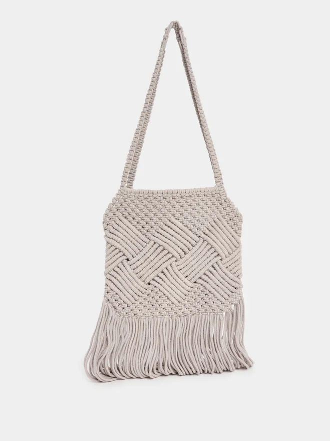 Styli Styli Weave Pattern Crochet Shoulder Bag