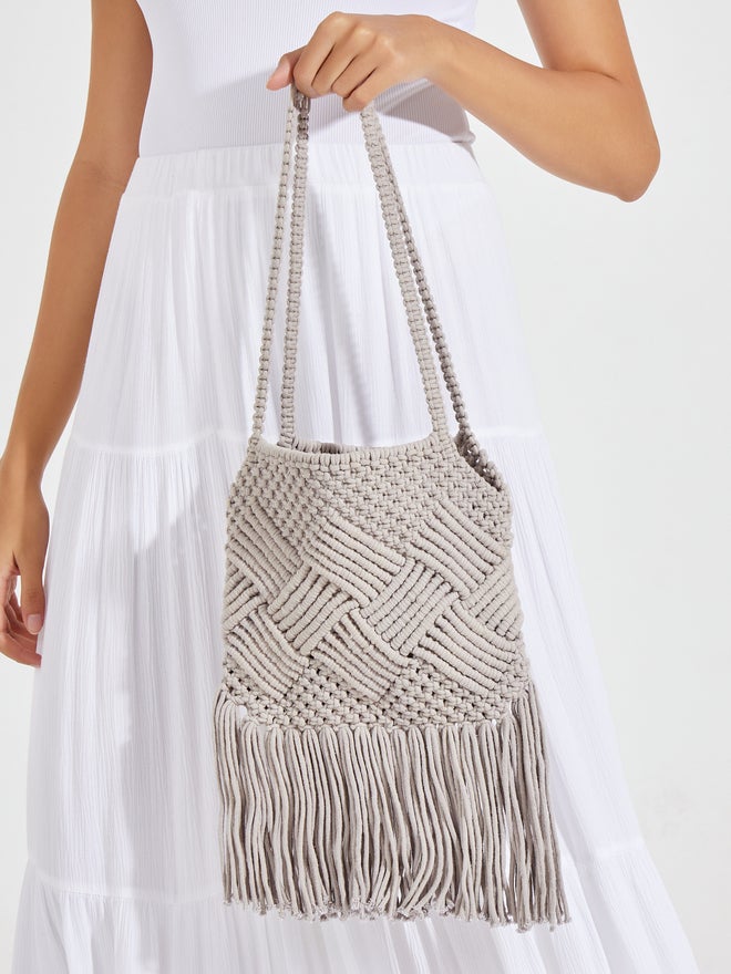 Styli Styli Weave Pattern Crochet Shoulder Bag - Image 3