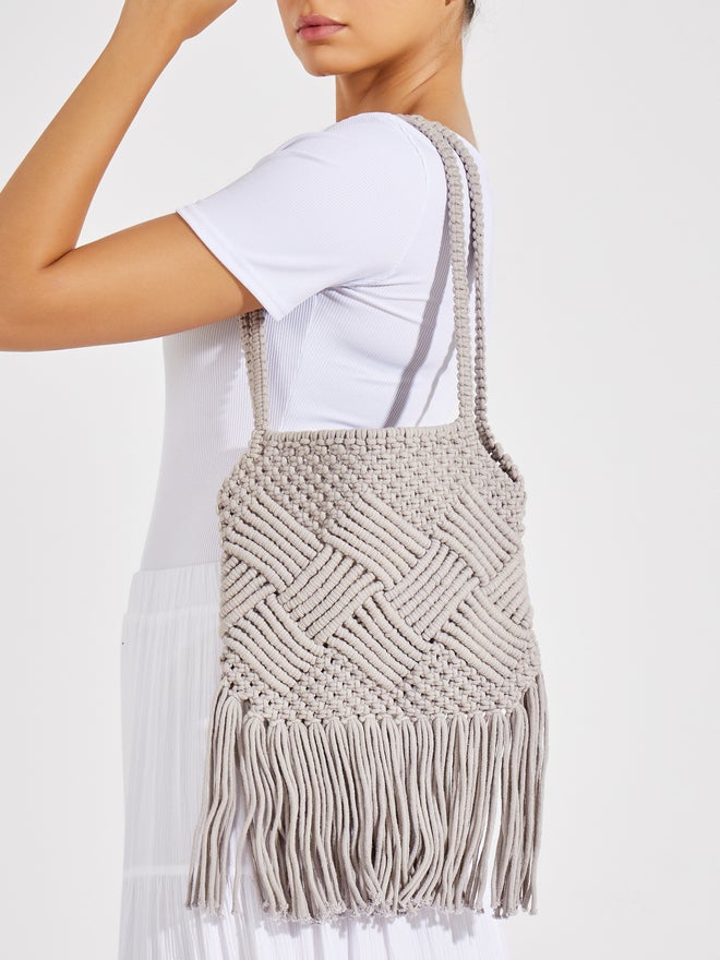 Styli Styli Weave Pattern Crochet Shoulder Bag - Image 2
