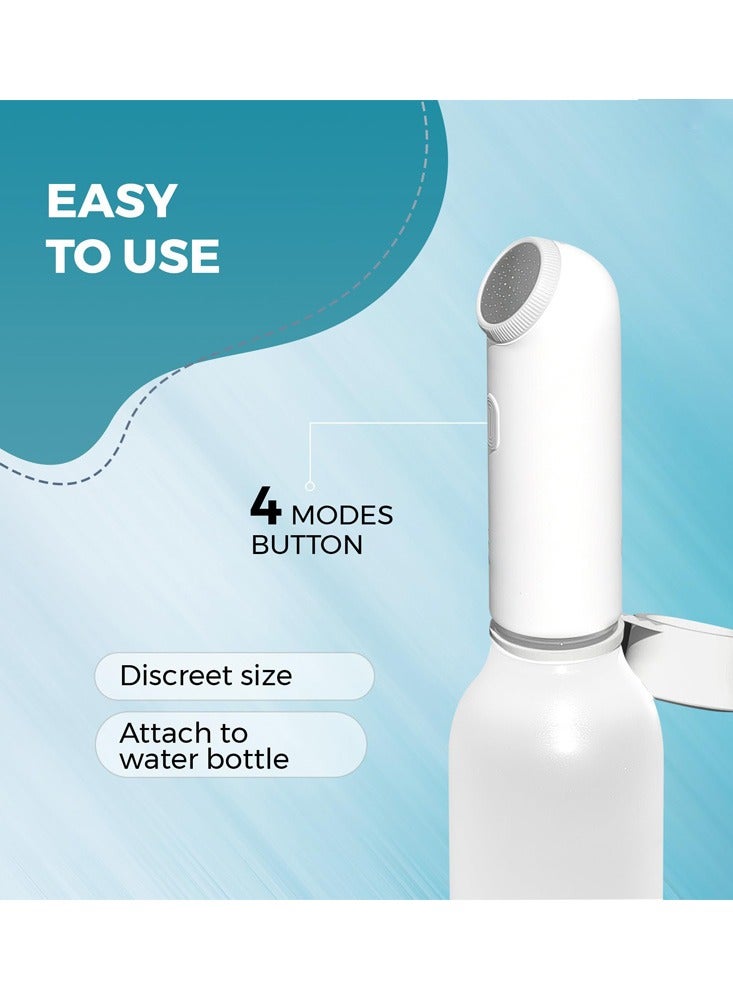 Meiyilan Electric Travel Shattaf Portable Travel Bidet - Fits Any Water Bottle, Easy to Use - Sleek Design - Rechargeable and Waterproof 4 Spray Modes - Perfect for Camping, Desert Trips, Airplanes, Trains - Image 4