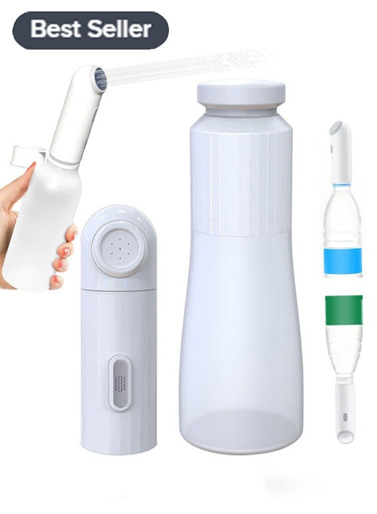 Meiyilan Electric Travel Shattaf Portable Travel Bidet - Fits Any Water Bottle, Easy to Use - Sleek Design - Rechargeable and Waterproof 4 Spray Modes - Perfect for Camping, Desert Trips, Airplanes, Trains - Image 1