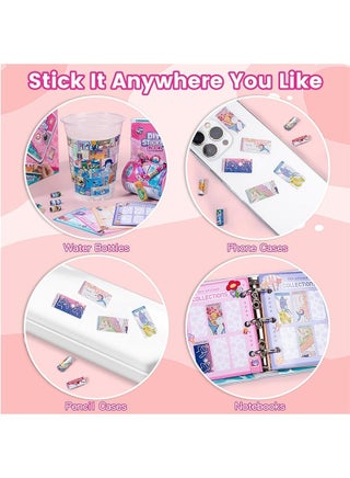 DIY Sticker Bracelet Making Kit for Girls, Reusable Sticker Jewelry Craft Kit, Kids' Wearable Shareable Bracelet & Necklace Gift Set - view 5