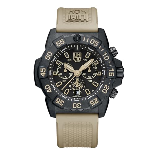 Luminox Men Chronograph Swiss Quartz Watch with Rubber Strap XS.3590.NSF.Set, Black, Strap. - Image 1