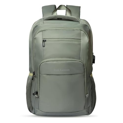 Red Lemon 26L Waterproof Laptop Backpack – Swiss Cut Design Pro Series 2025 Model, 15.6" Laptop Bag with Rain Cover for Men & Women, Ideal for Office, Travel, School & Daily Use (Pastel Olive) - Image 1