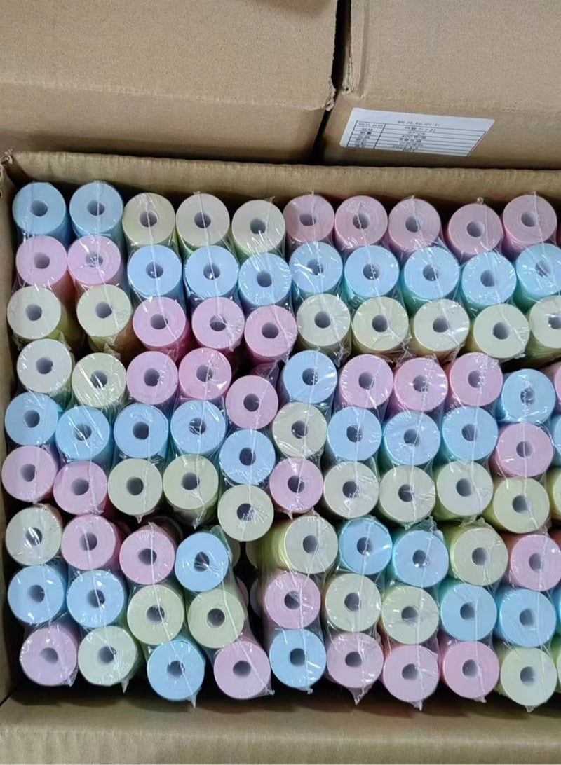 Generic Direct Thermal Printer Print Paper 3 Rolls, 57x25mm, in 3 colours  - Image 2