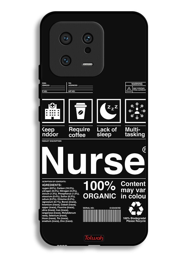 Tolwak Xiaomi 13 Protective Case Cover Nurse Sticker - Image 2