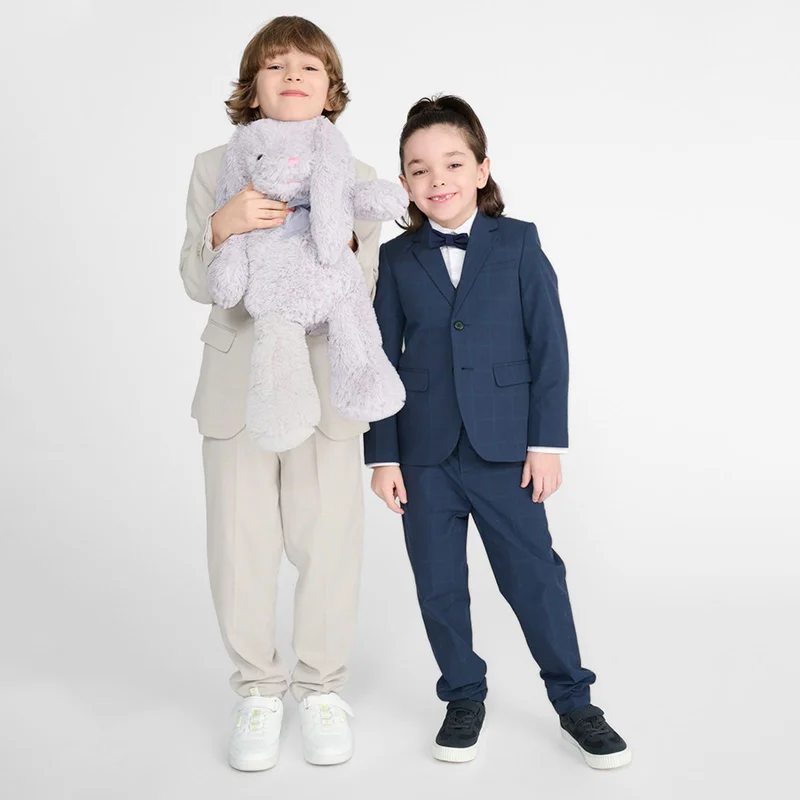 Cool Club by SMYK NAVY BLUE POLYESTER, VISCOSE TROUSERS