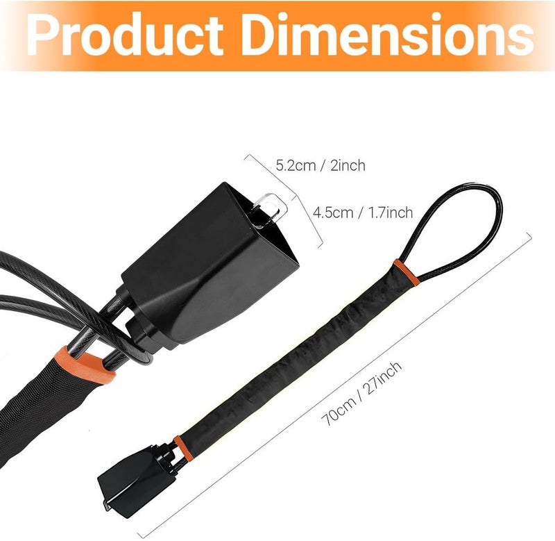 Accessonico Steering Wheel Lock - Anti-Theft Car Security Device with 3 Keys - Image 3