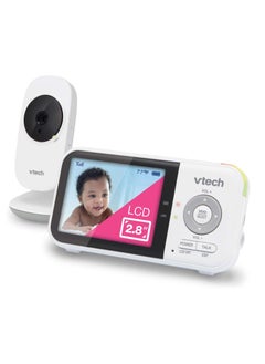 VM819 Video Baby Monitor with 19Hour Battery Life 1000ft Long Range Auto Night Vision 2.8” Screen, 2 Way Audio Talk Temperature Sensor Power Saving Mode And Lullabies