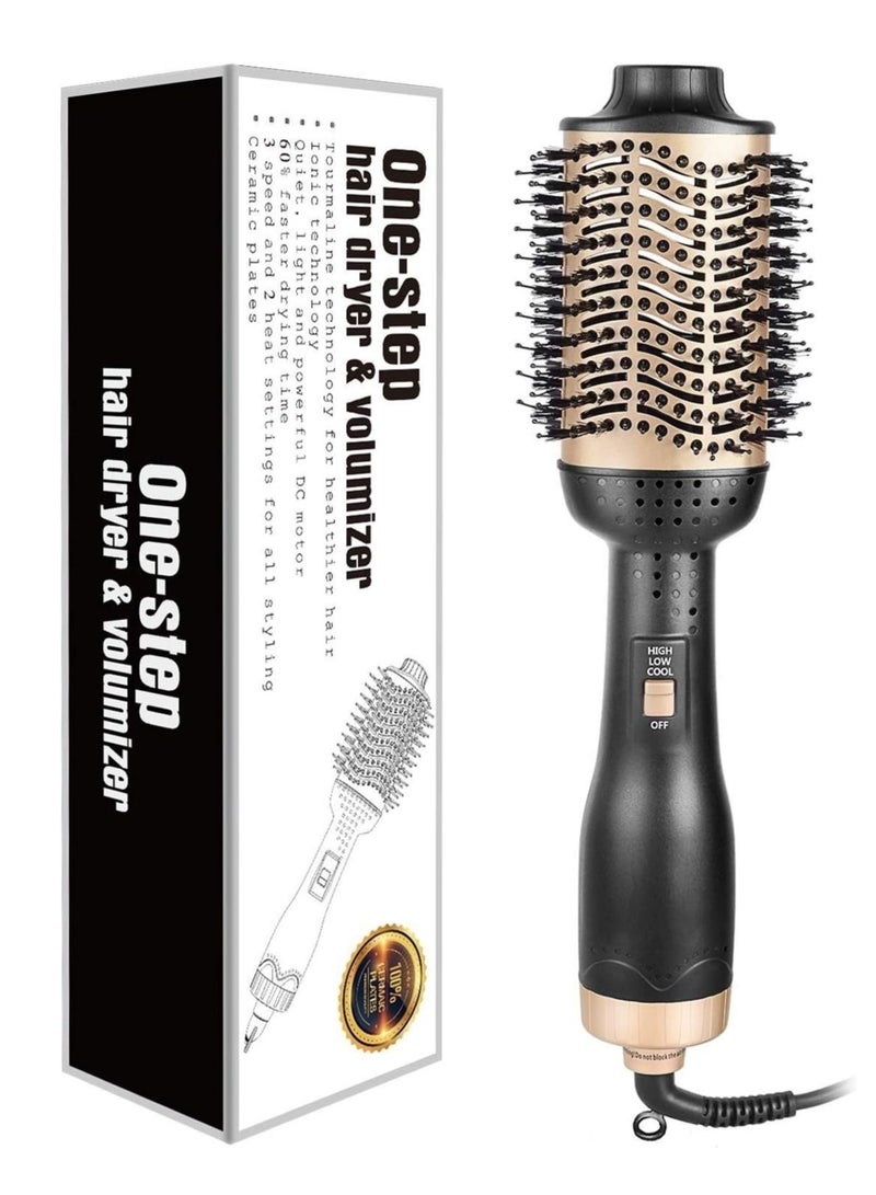 One Step Hair Dryer Brush & Volumizer Air Comb Roller Negative Ion Curling / Sight Hair Sightening Brush Comb - Image 1