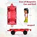 MAGBLOCK 1 Piece Car and 2 Pieces Figures Peoples Set Suitable for Magnetic Blocks Tiles Expand and Enrich Your Magnet Tiles STEM Educational Toys - Image 4