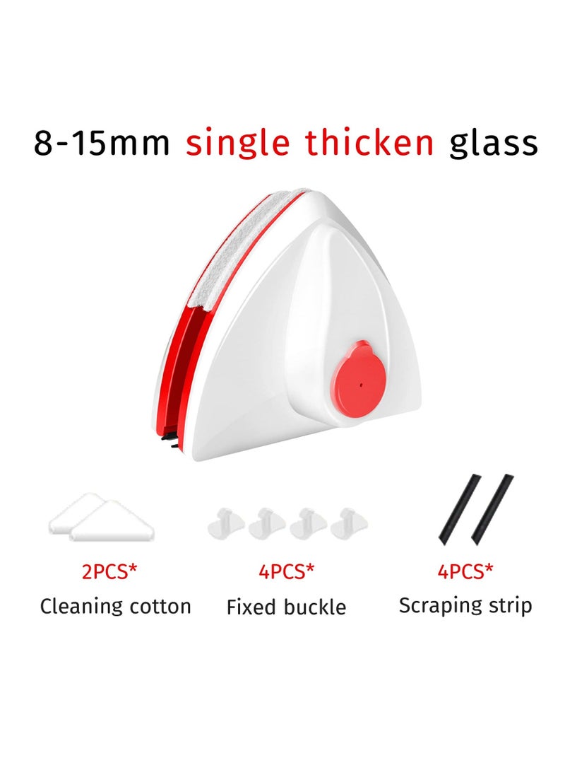 Generic - Magnetic Window Cleaner, Double Sided Magnet Window Cleaner Tool, Water-filled Magnetic Window Brush, Magnetic Window Cleaner Double Sided Glass Wiper, for Single Layer Glass Thickness 0.3''-0.6'' - Image 1