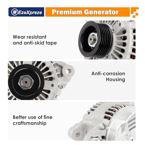 E EZEXPREZE Ezexpreze 11191 New Alternator Replacement For 2006-2012 Kia Hyundai 3.3 3.8L,06-11 Azera,06-10 Santa Fe Sonata, 07-10 Entourage Veracruz, 07-09 Kia Sorento, 06-09 Sedona, 10-11 Borrego, V6 - Image 4