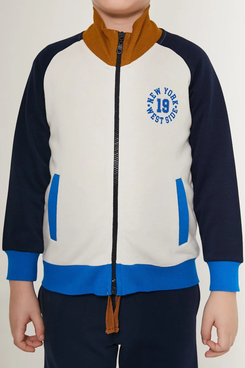 RolyPoly New York White Black Blue Boy's Tracksuit Set