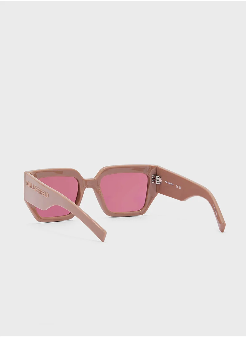 كارل لاغرفيلد Modified Rectangle Sunglasses