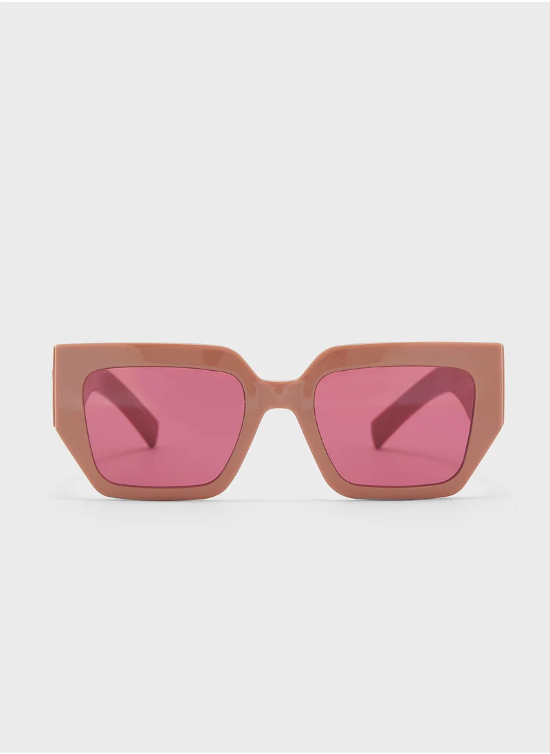 Karl Lagerfeld Modified Rectangle Sunglasses