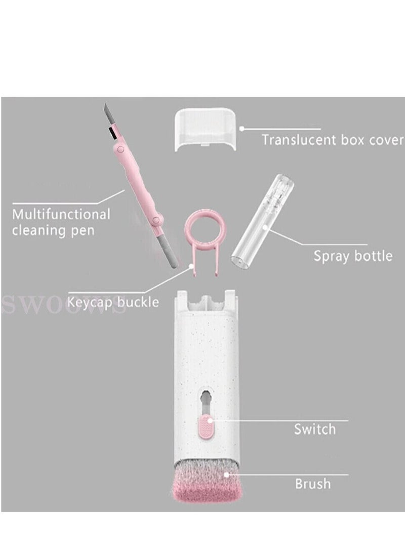 2pack 7 IN 1 Keyboard Cleaning Kit Laptop PC Earphone Cleaner Brush Remover Key Puller - Image 2