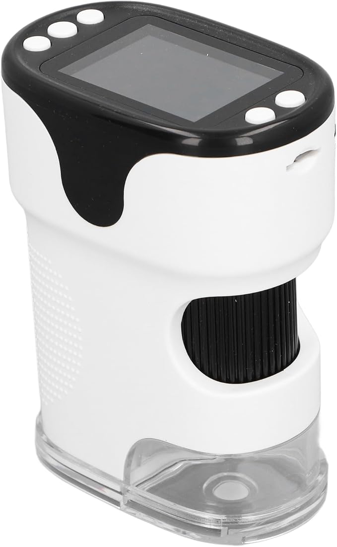 Handheld Microscope With LED Fill Light And 1 4 Inch Screw Connection White - Image 1