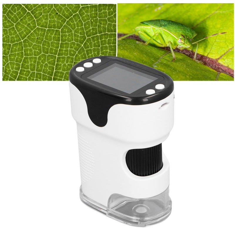 Handheld Microscope With LED Fill Light And 1 4 Inch Screw Connection White - Image 4