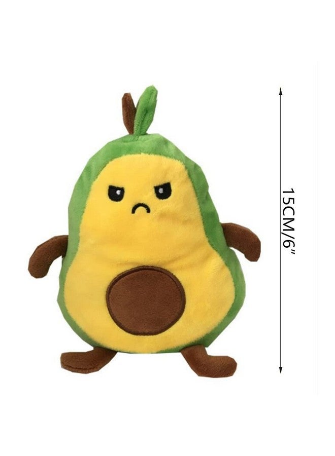 OUKEYI Avocado Plushie Toys Stuffed Animal Mood Plush Double Sided Flip Show Your Mood Green And Yellow Show Your Mood Without Saying A Word - Image 3