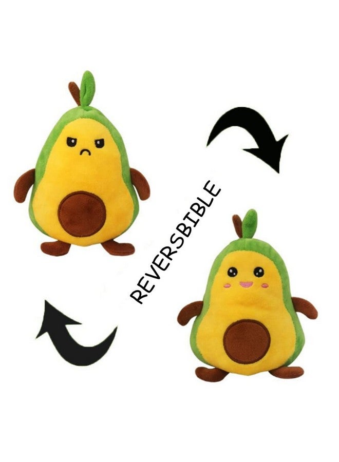 OUKEYI Avocado Plushie Toys Stuffed Animal Mood Plush Double Sided Flip Show Your Mood Green And Yellow Show Your Mood Without Saying A Word - Image 4