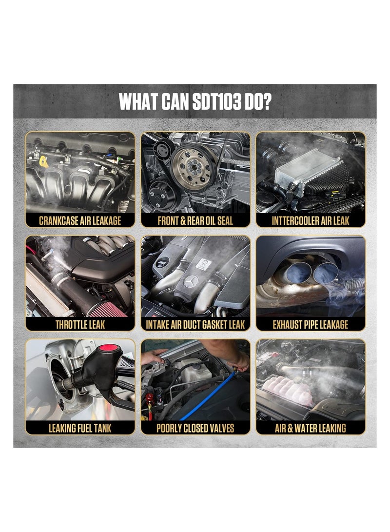 Machine Automotive Leak Detector, Evap Vacuum  Diagnostic Tester, Pipeline Fuel Leakage Detector for 12V Vehicles, Universal Car Tool for EVAP, Intake, Exhaust, Cooling, Crankcase Systems - Image 4