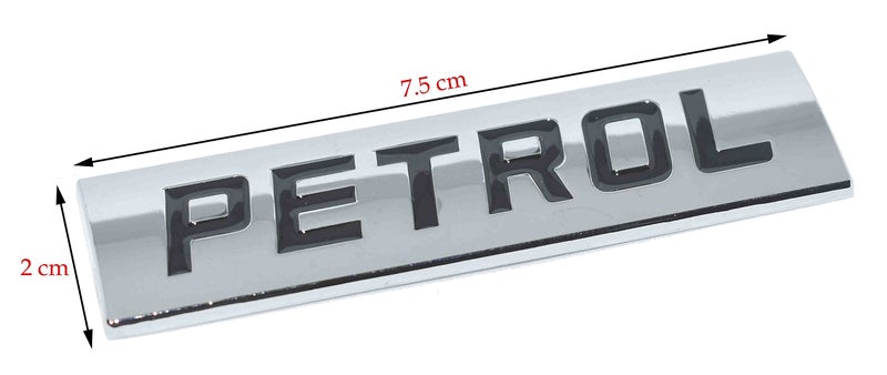 Incognito Petrol Sticker For Car Fuel Tank, Metal (Silver), Self Adhesive - Image 2