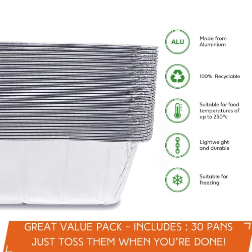 Findful 30-Pack Blackstone Griddle Accessories Drip Pan Liners, Aluminum Foil Pan Disposable for 17" 22" 28" 36" Blackstone Griddle Drip Tray Holder Grill Rear Grease Catcher Cup Liners - Image 3