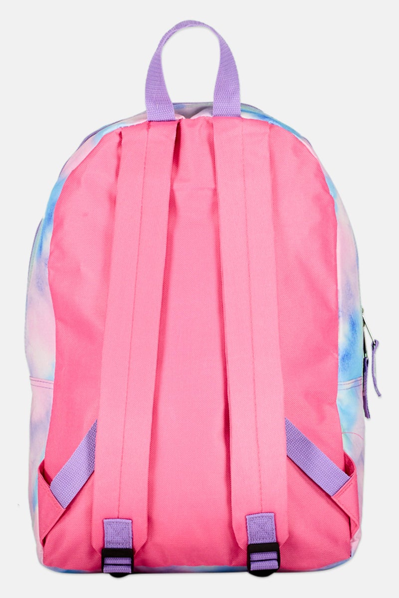 Sutton Studio Kids Girl 3 Pieces Tie Dye Print Backpack 29 L x 42 H x 13 W cm, Pink - Image 2