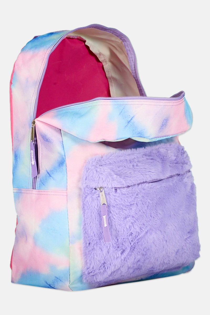 Sutton Studio Kids Girl 3 Pieces Tie Dye Print Backpack 29 L x 42 H x 13 W cm, Pink - Image 3