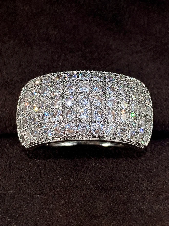 Styli  Embellished Pave Ring for Women | Best Price UAE