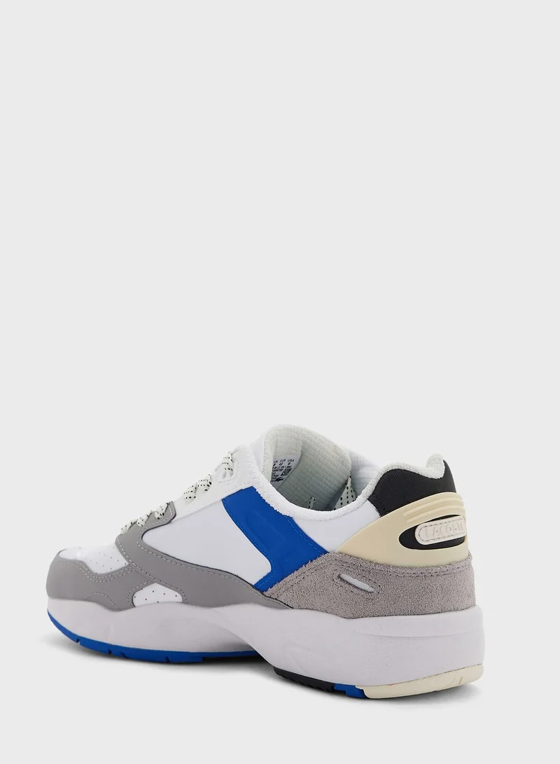 LACOSTE Color Block Lace Up Sneakers