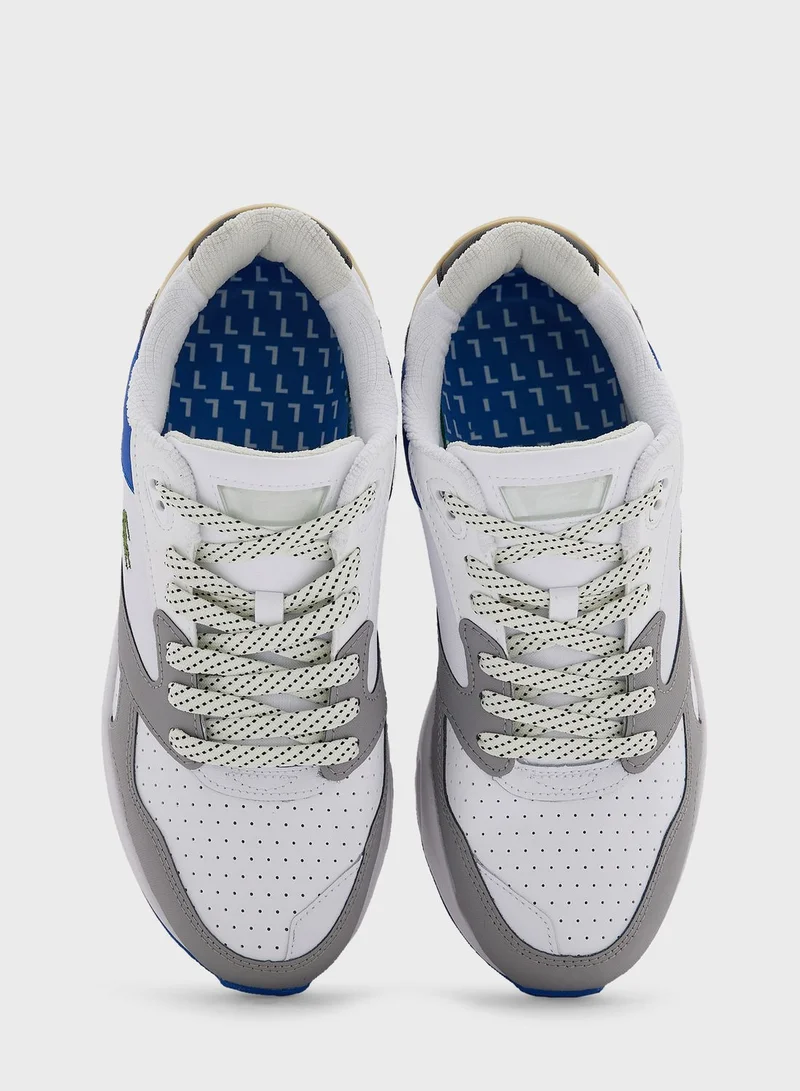LACOSTE Color Block Lace Up Sneakers