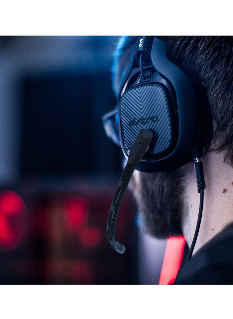 ميكروفون بديل لسماعات ألعاب Astro A40/A40 TR، ملحق سماعة رأس ميكروفون بخاصية إلغاء الضوضاء قابل للفصل PS5 PS4 PC Mac (أسود)