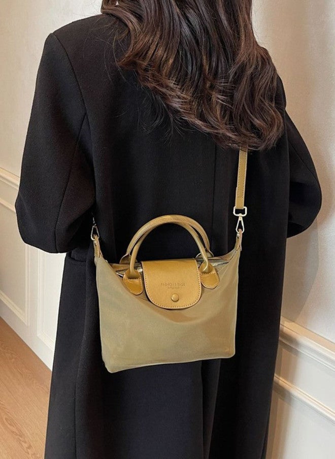 YUNIQEE حقيبة يد باللون الأخضر الزيتوني للنساء - Image 3