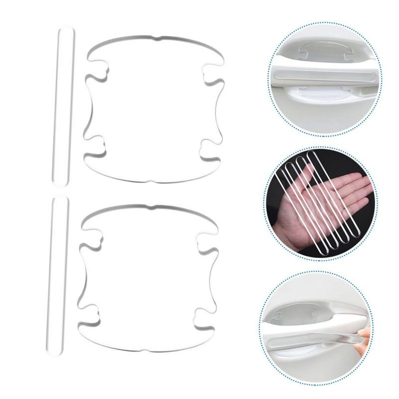 Car Door Handle Scratch Resistant Protective Film Set for Cars Trucks SUVs Easy Installation - Image 4
