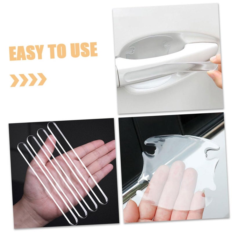 Car Door Handle Scratch Resistant Protective Film Set for Cars Trucks SUVs Easy Installation - Image 5