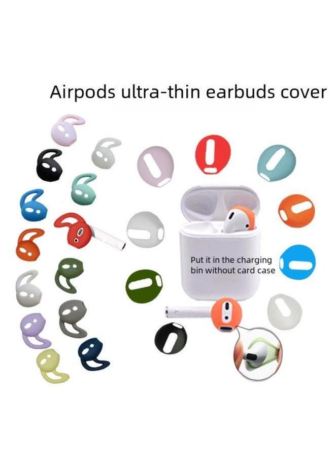 Generic - For Airpods Headphone Covers TWS Huawei Xiaomi Rammer Silicone Earbuds Ear Cap Apple Second Generation Headset-Color:Transparent (ultra-thin)-Model:ES32 ES62 ES68 - Image 1
