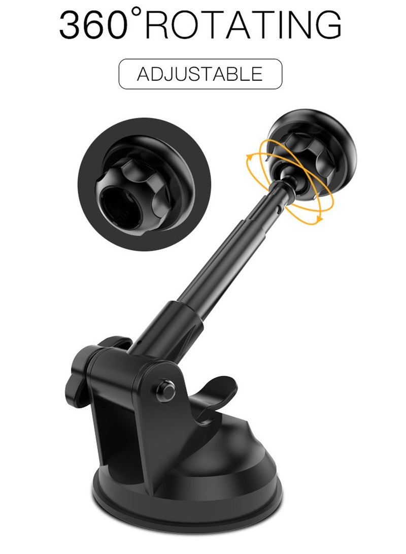 Yesido C41 Universal Dashboard Windshield 360 Degree Rotation Magnetic Magnet Mobile Phone Holder Black - Image 3