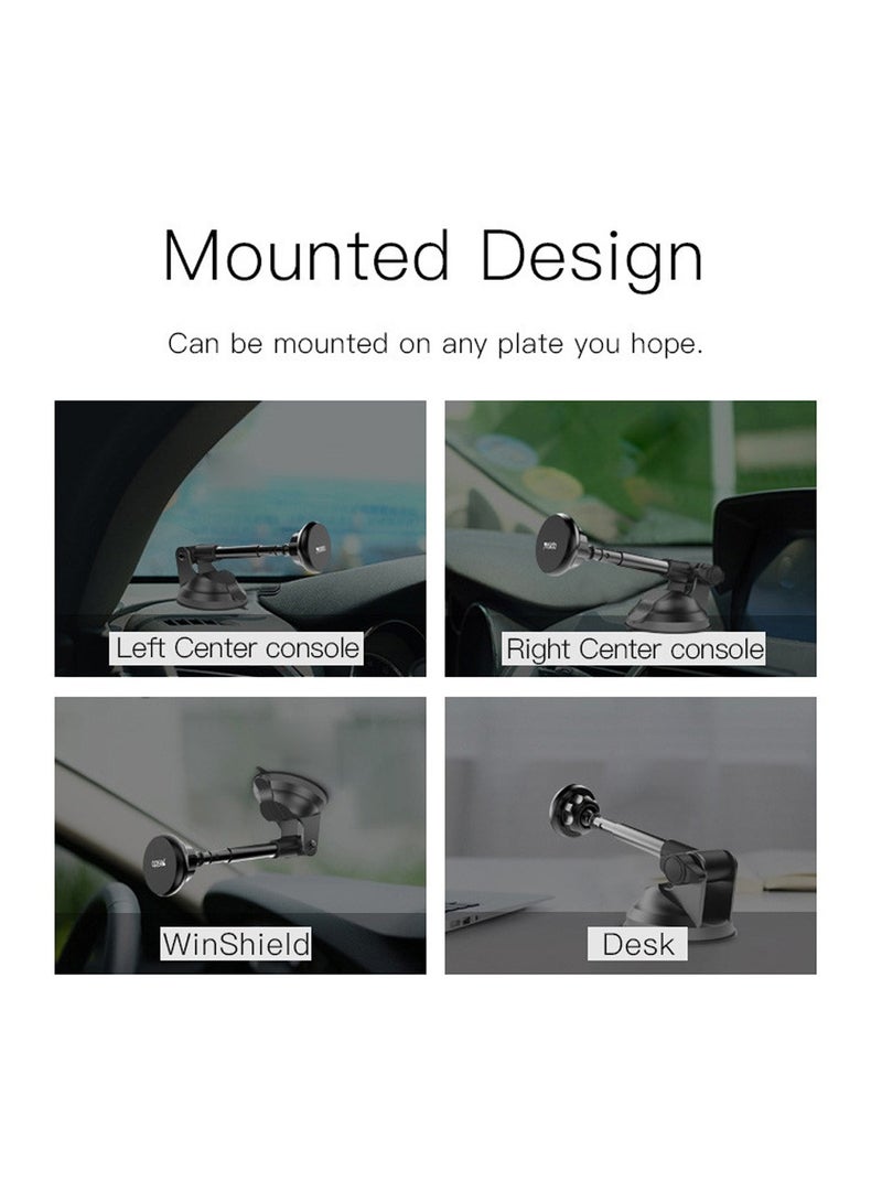 Yesido C41 Universal Dashboard Windshield 360 Degree Rotation Magnetic Magnet Mobile Phone Holder Black - Image 4
