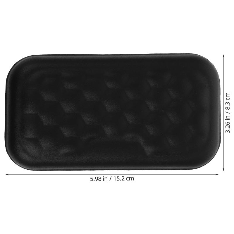 Ergonomic Compact Leather Wrist Rest Pad For Mouse Office Study Gaming Black - Image 3